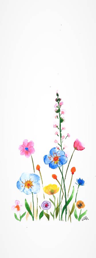 wildflowers bookmark