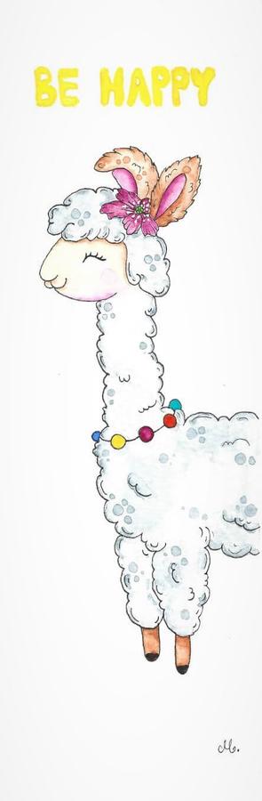 LLama with Flowers