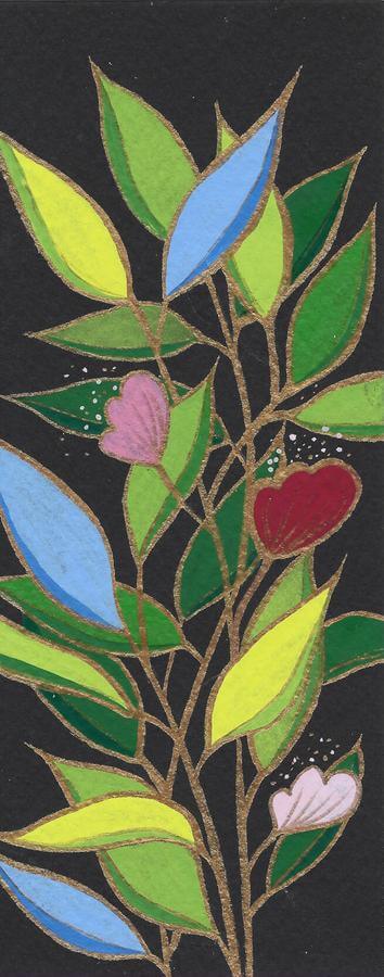 gouache wild flowers