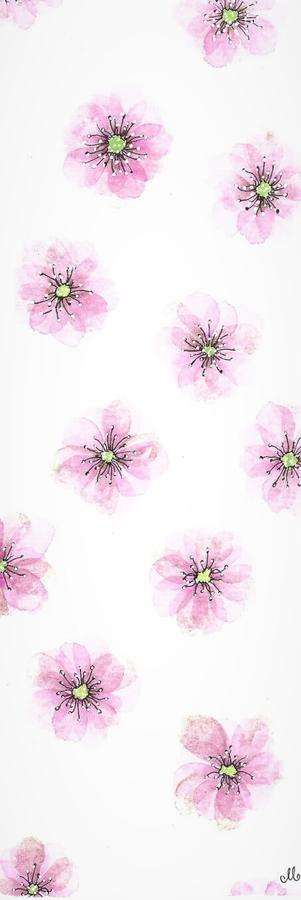 watercolor bookmark wild flowers