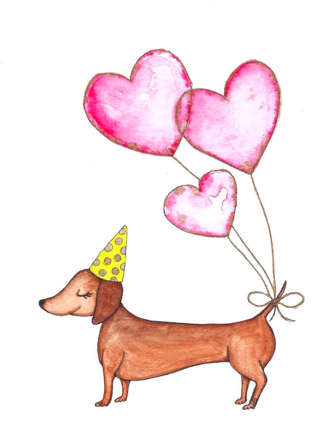 Sausage Dog Valentines