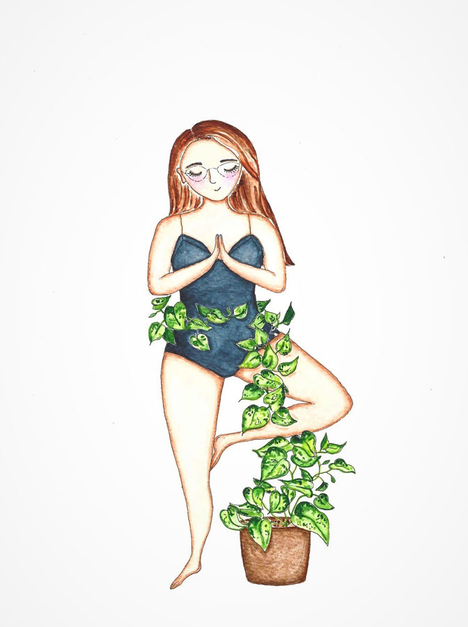 Asana Vrikshasana Tree pose